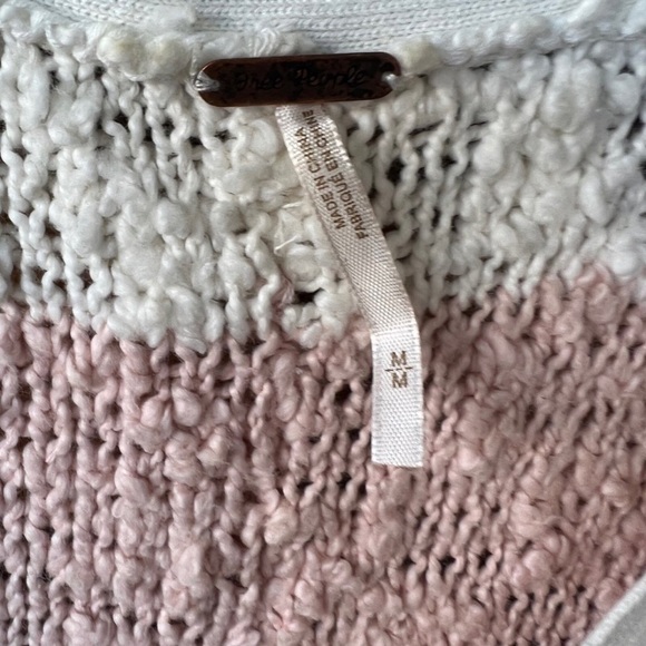 Free People Chunky Oversized Sweater V Neck - Picture 3 of 9